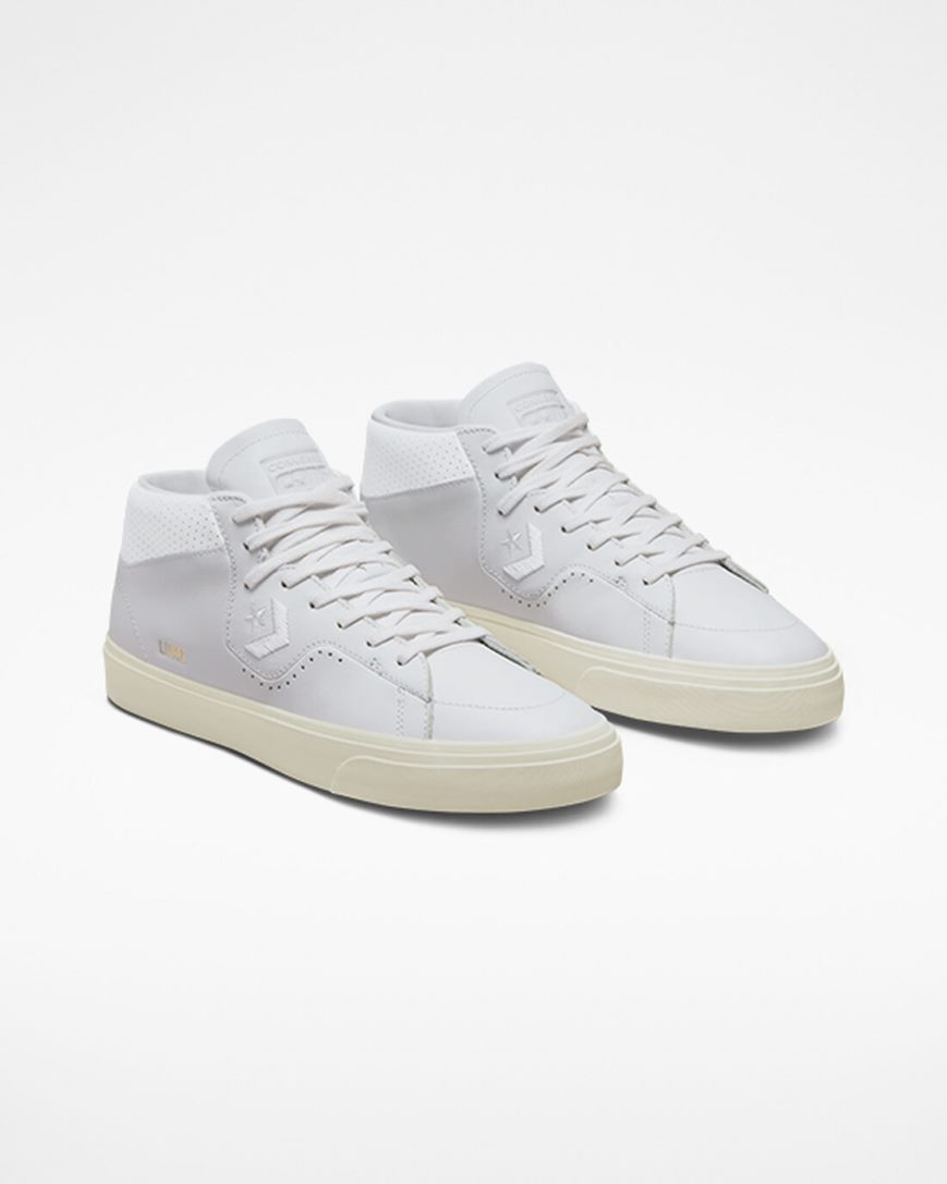 Men's Converse CONS Louie Lopez Pro Mono Leather Skate Shoes White | AU 9C635K